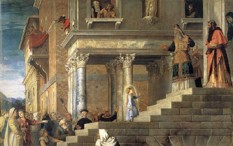 Presentation Maria in the temple, TIZIANO Vecellio